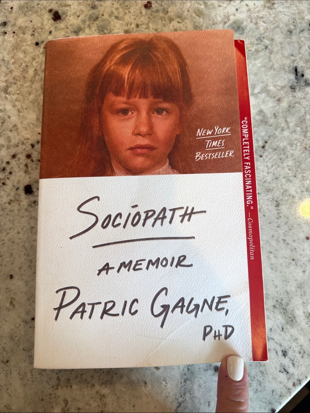 Sociopath: A Memoir‎ by Patric Gagne - White & Rust Cover